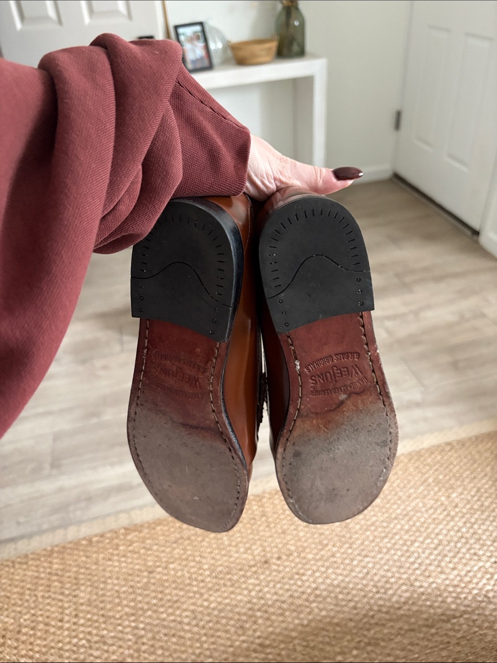 G.H. Bass & Co. Brown Leather Penny Loafers - Picture 5 of 5